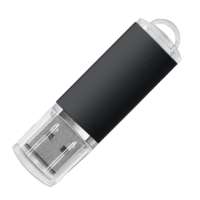 USB flash-карта "Assorti" (8Гб), черная, 5, 8х1, 7х0, 8 см, металл