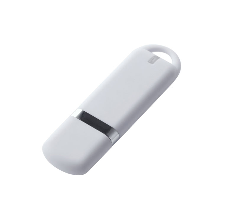 Флеш накопитель USB 2. 0 Memo 16GB, пластик Софт Тач, белый/белый