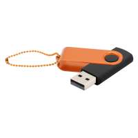 Флешка Designer To Go 2. 0 USB 16Gb, черный/оранжевый