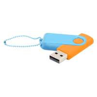 Флешка Designer To Go 2. 0 USB 16Gb, оранжевый/голубой