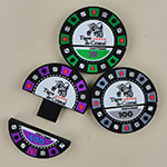 Индивидуальные флешки в виде игральных фишек с изображением тигра и логотипом Tigre de Cristal