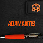 Ежедневник и ручка с логотипом Adamantis