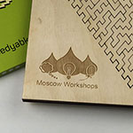 Эко головоломка с логотипом Moscow Workshops
