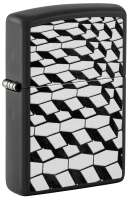 Зажигалка ZIPPO с покрытием Black Matte, латунь/сталь, черная, матовая, 38x13x57 мм