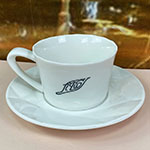 Чайная пара с логотипом Первое Качественное Обслуживание