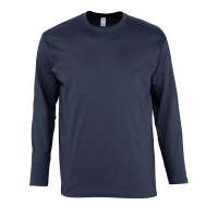 Футболка мужская с длинным рукавом MONARCH, темно-синий, 4XL, 100% хлопок, 150 г/м2