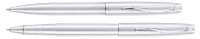 Набор Pierre Cardin PEN&PEN: ручка шариковая + роллер. Цвет - стальной. Упаковка Е. 