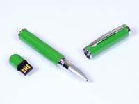 USB-флешка на 8 Гб в виде ручки с мини чипом, зеленый