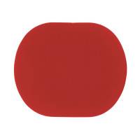 ПАТЧ ОВАЛ soft-touch (красный) 6, 0 х 5, 0 см