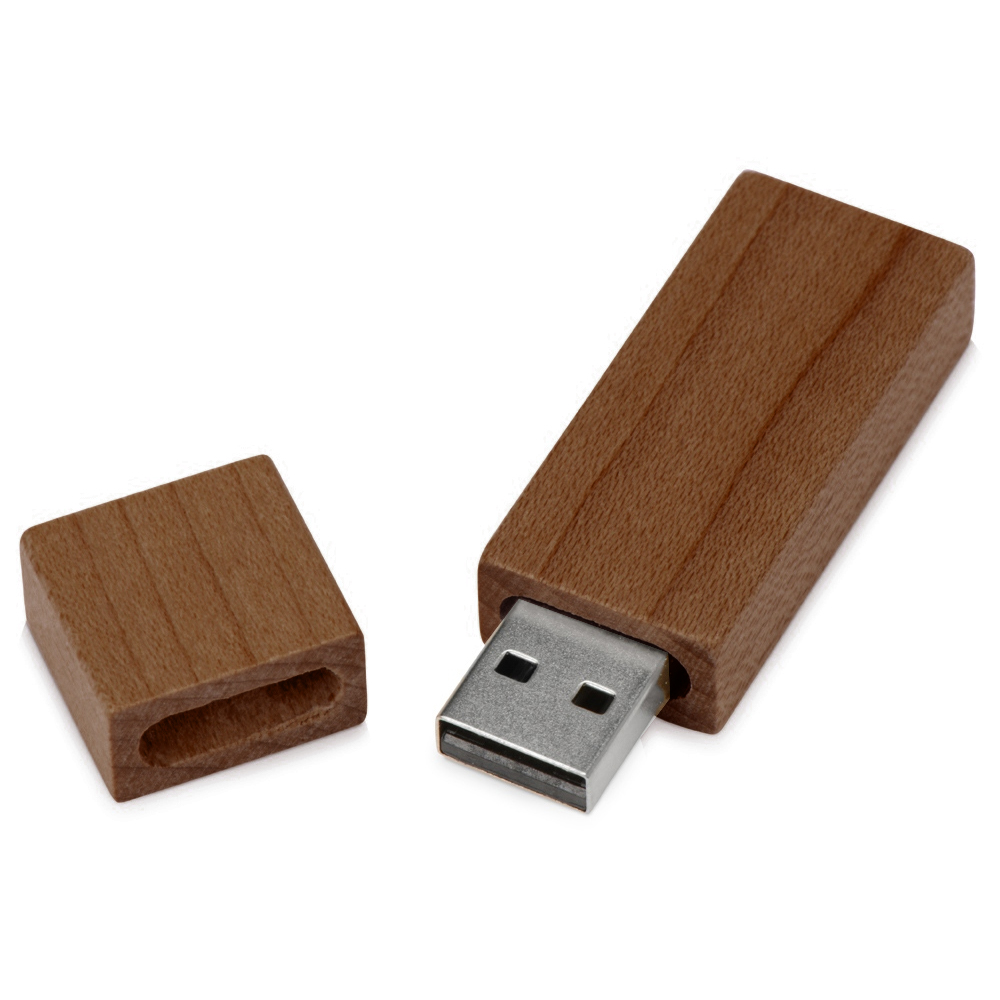 Флеш накопитель USB 2. 0 Maple Square 32GB, клен, коричневый/коричневый