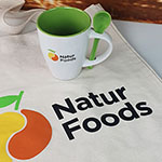 Сумка и кружка с логотипом Natur Foods
