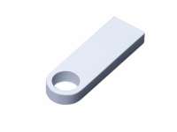 USB 2. 0-флешка на 32 Гб с мини чипом и круглым отверстием, белый