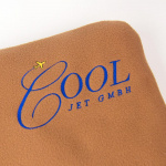 Плед флисовый с логотипом Cool Jet, нанесение на чехол
