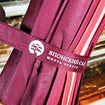 Зонт-трость с логотипом на хлястике Японский Сад