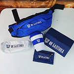 Набор с логотипом ФК Балтика: сумка на пояс, пеналы, кошелек и термостакан