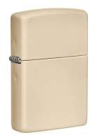 Зажигалка ZIPPO Classic с покрытием Flat Sand, латунь/сталь, бежевая, глянцевая, 38x13x57 мм