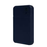 Универсальный аккумулятор Flash 5 (5000 мАч) с подсветкой и soft touch, синий, 9, 8х6. 3х1, 3 см