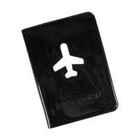 Обложка для паспорта "Flight" 10 x 13, 8 см, ПВХ, черный