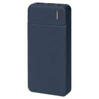 Универсальный аккумулятор Flash 10 (10000 мАч) с подсветкой и soft touch, синий, 13, 7х6, 87х1, 55 мм