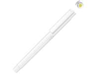 Капиллярная ручка в корпусе из переработанного материала rPET RECYCLED PET PEN PRO FL, белый с желтым