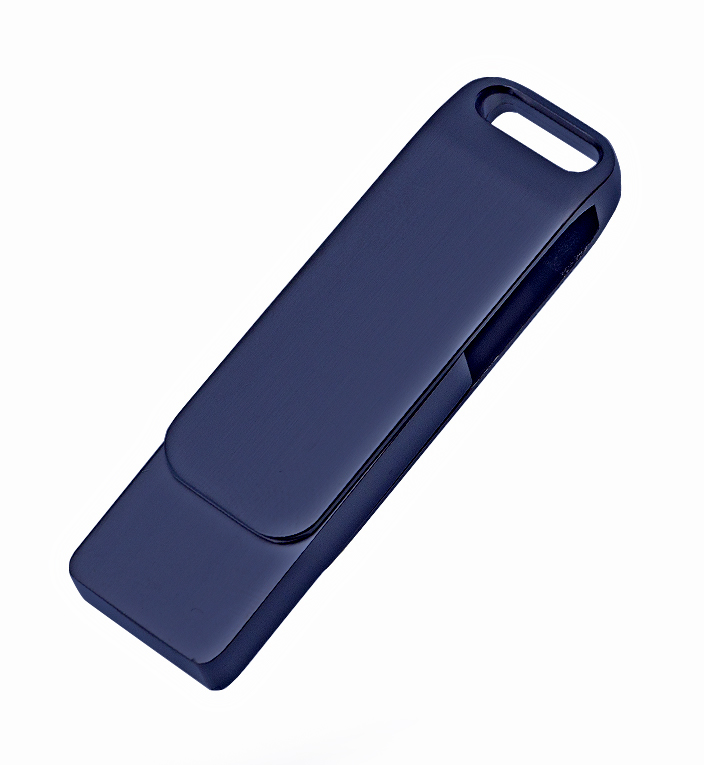 Флеш накопитель Bergamo, USB 2. 0 16GB, металл, темно-синий