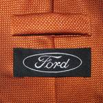 Галстук оранжевый, логотип FORD