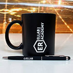 Кружка и ручка с логотипом ELLAB