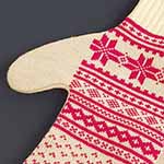 Варежки вязаные с логотипом АдверСтайл