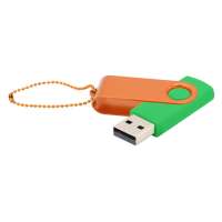 Флешка Designer To Go 2. 0 USB 16Gb, зеленый/оранжевый