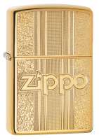 Зажигалка ZIPPO Classic с покрытием High Polish Brass, латунь/сталь, золотистая, 38x13x57 мм