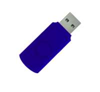 Корпус для флеш накопителя Twister 16GB, пластик Софт Тач, синий