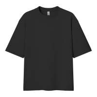 Футболка мужская оверсайз LIBRA, чёрный, M/L, 100% хлопок, 220 г/м2