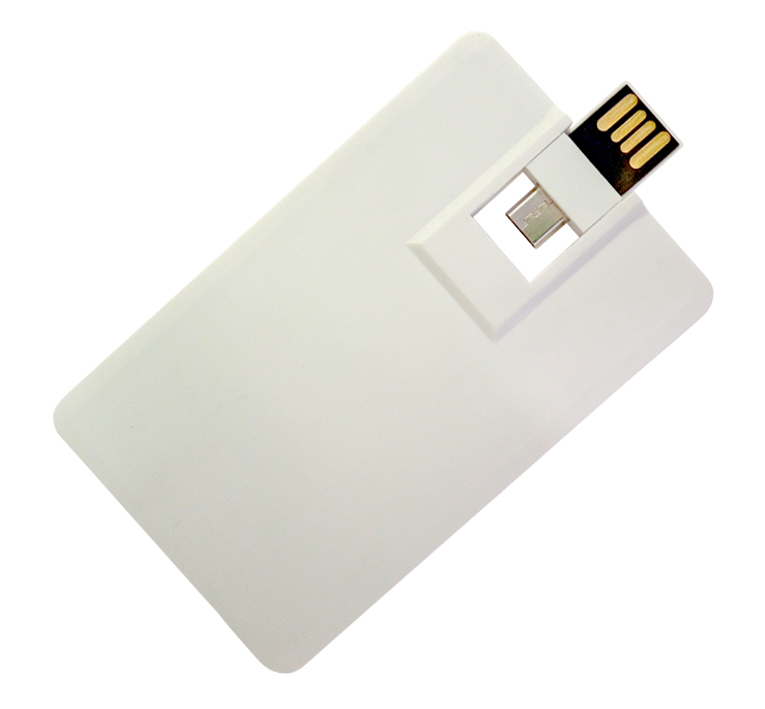 Флеш накопитель USB 2. 0 в виде кредитной карты 8GB, пластик, белый