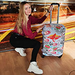 Чехол для чемодана с логотипом Жар Птица