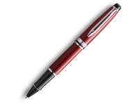 Ручка-роллер Waterman Expert Dark Red Lacquer CT Black, стержень: Fblk
