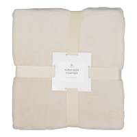 Плед мягкий флисовый Super Soft Comfort Travel, 125*170 см, бежевый