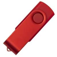 USB flash-карта DOT (16Гб), красный, 5, 8х2х1, 1см, пластик, металл