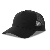 Бейсболка RAPPER COTTON-S, п. заст, 5 клин, чёрный, 80% х-к, 20% п-й х-к/100% п-й п/э, 280 г/м2