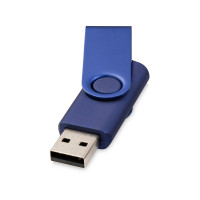 Флеш-карта Rotate Metallic USB 2. 0 на 4 Gb, темно-синий
