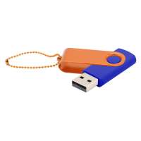 Флешка Designer To Go 2. 0 USB 16Gb, синий/оранжевый