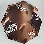 Зонт по индивидуальному дизайну с логотипом Total Energy, шоколад