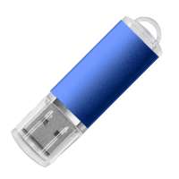 USB flash-карта ASSORTI (32Гб), синяя, 5, 8х1, 7х0, 8 см, металл