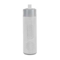 Bluetooth колонка с зарядным устройством(2000 мА·ч) и моноподом "Turbo Tube", белый с серым, 18х5, 5х5, 3с