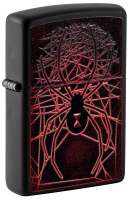 Зажигалка ZIPPO Spider Design с покрытием Black Matte, латунь/сталь, чёрная, матовая, 38x13x57 мм