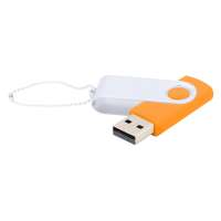 Флешка Designer To Go 2. 0 USB 16Gb, оранжевый/белый
