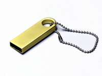 USB 2. 0-флешка на 128 Гб с мини чипом и круглым отверстием, золотистый