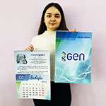 Календарь с логотипом Gen