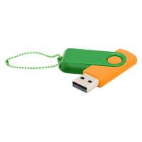 Флешка Designer To Go 2. 0 USB 16Gb, оранжевый/зеленый