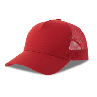 Бейсболка RAPPER COTTON-S, п. заст, 5 клин, красный, 80% х-к, 20% п-й х-к/100% п-й п/э, 280 г/м2