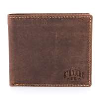 Бумажник KLONDIKE Yukon, натуральная кожа в коричневом цвете, 11 х 2 х 9, 5 см